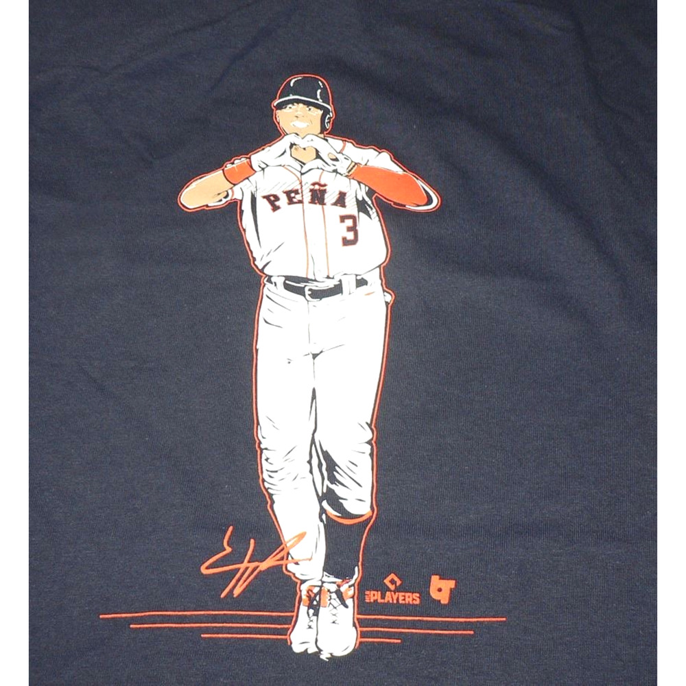 BreakingT Men's Jeremy Pena Superstar Pose Short‎ Sleeve T-Shirt in Navy 2XL $32
